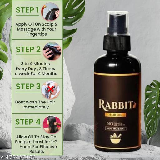 Rabbit Herbal Hair Oil - 100% Effective!