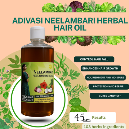 ADIVASI NEELAMBARI HERBAL HAIR OIL