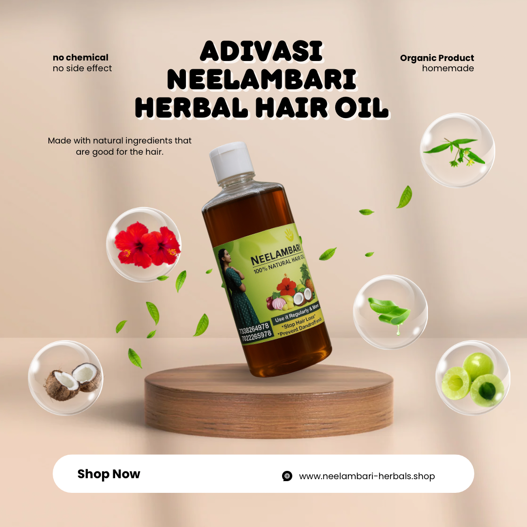 ADIVASI NEELAMBARI HERBAL HAIR OIL