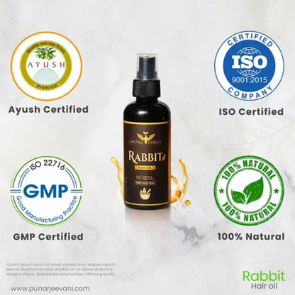 Rabbit Herbal Hair Oil - 100% Effective!
